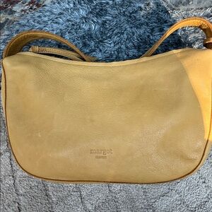 NWOT Margot Mustard Leather Bag